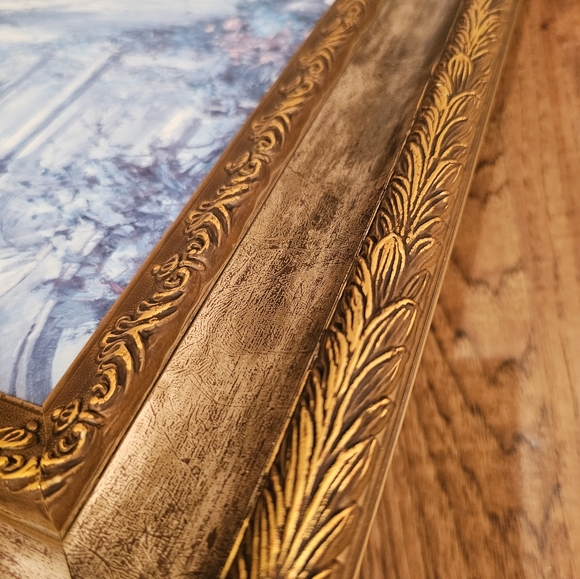 Palm Tree Garden Art Work with Gold Frame - Picture 9 of 10